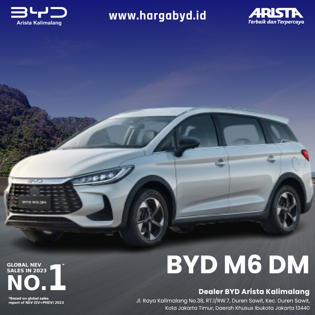 BYD M6 DM - Dealer BYD Arista Kalimalang Jakarta Timur